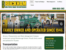 Tablet Screenshot of buckhamtransport.com
